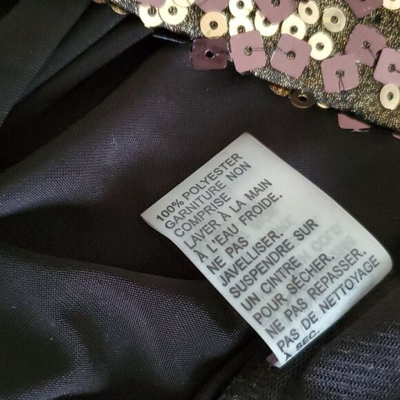 Peter Nygard Bronze Sequined Tank top - Picture 5 of 7